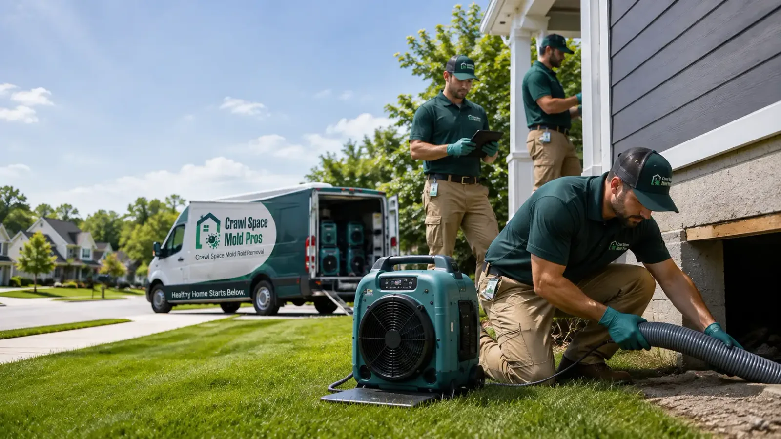 Crawl Space Mold Removal in Bourbonnais, IL